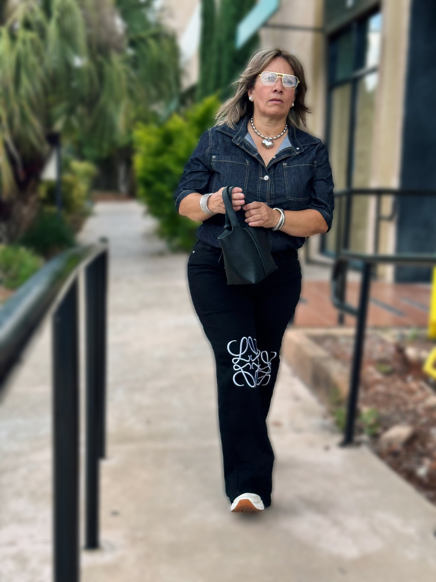 Black stretchy jean Plus