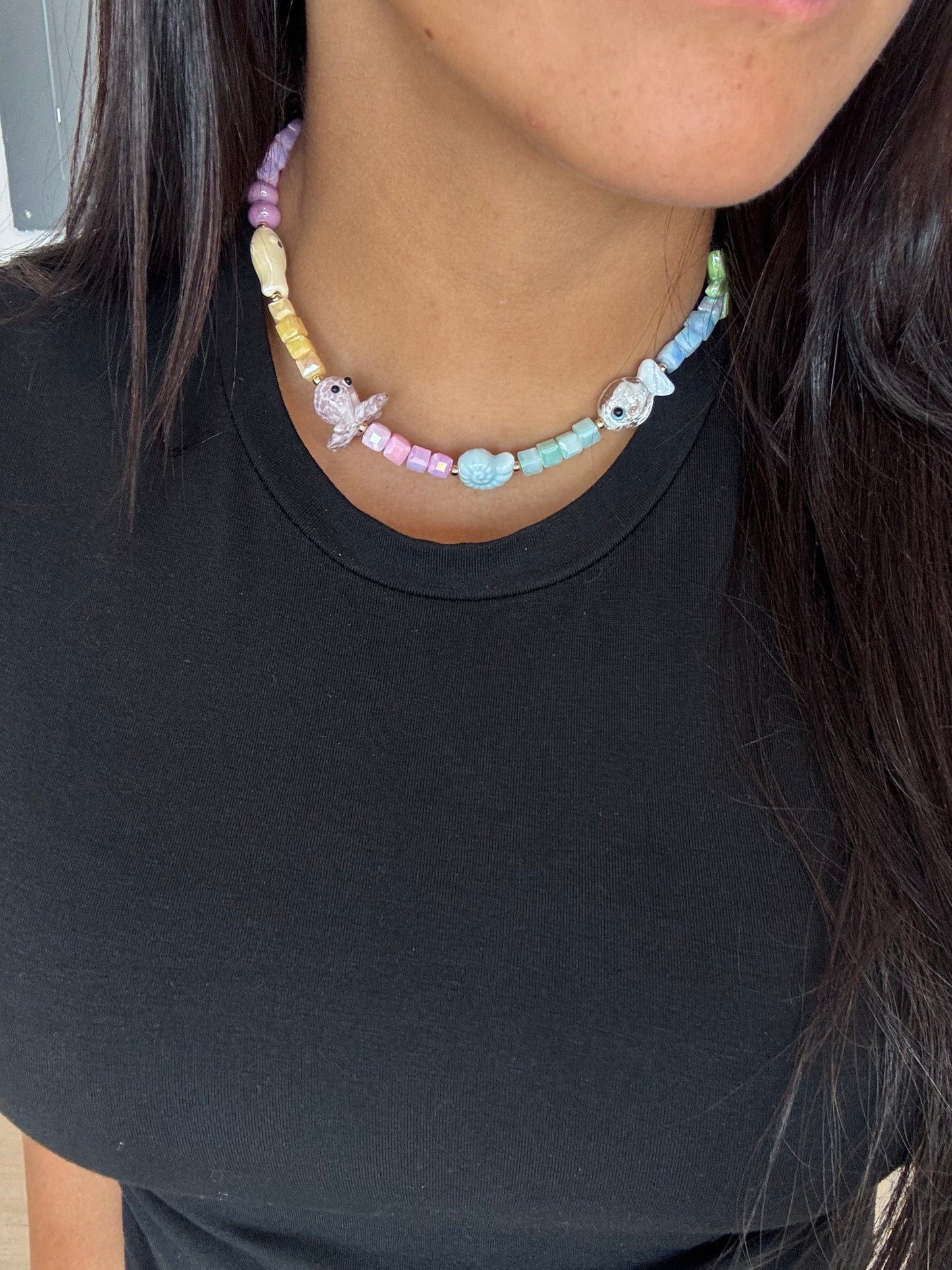Tropical pop necklace