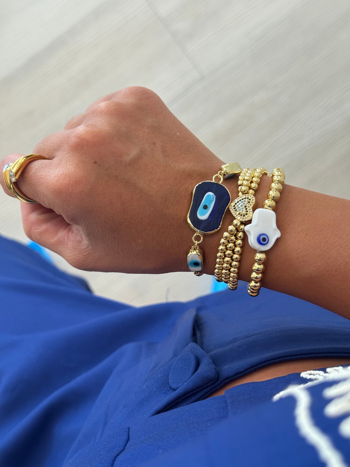 Triple Heart Pave Bracelet