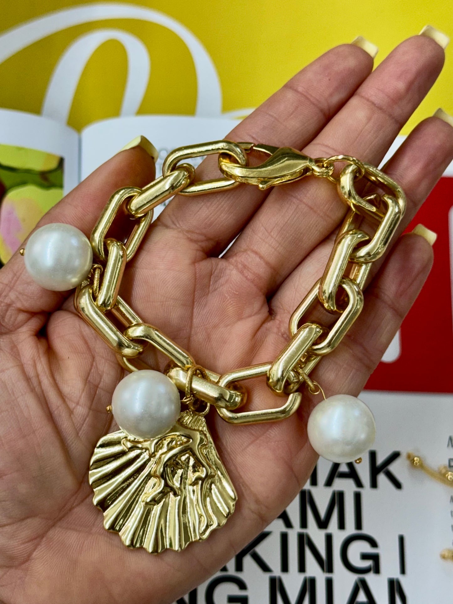 Pearl maxi bracelet