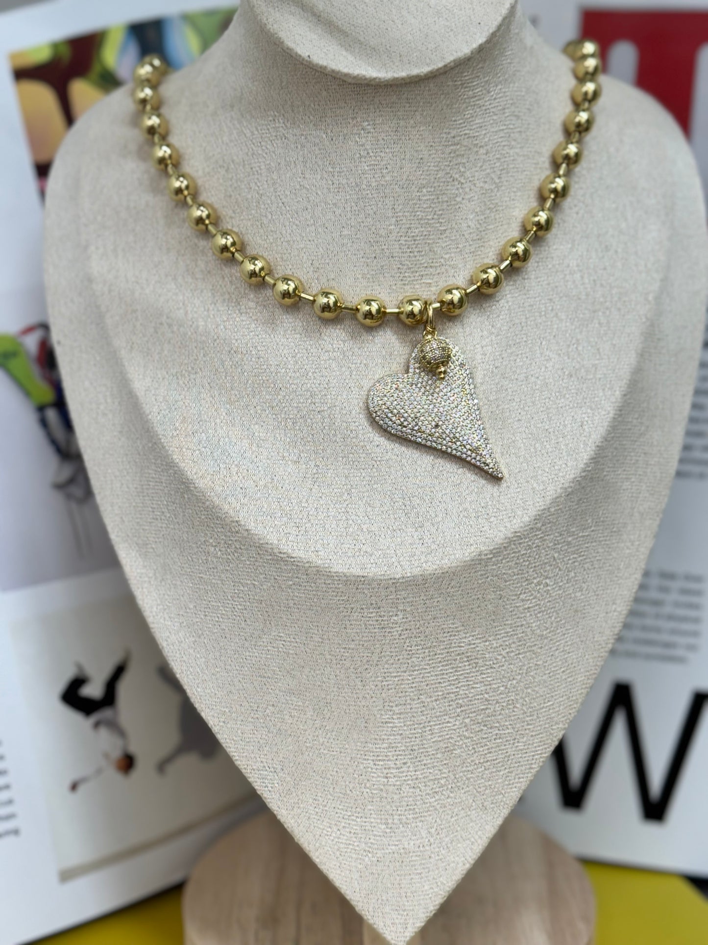 Star goose silver necklace