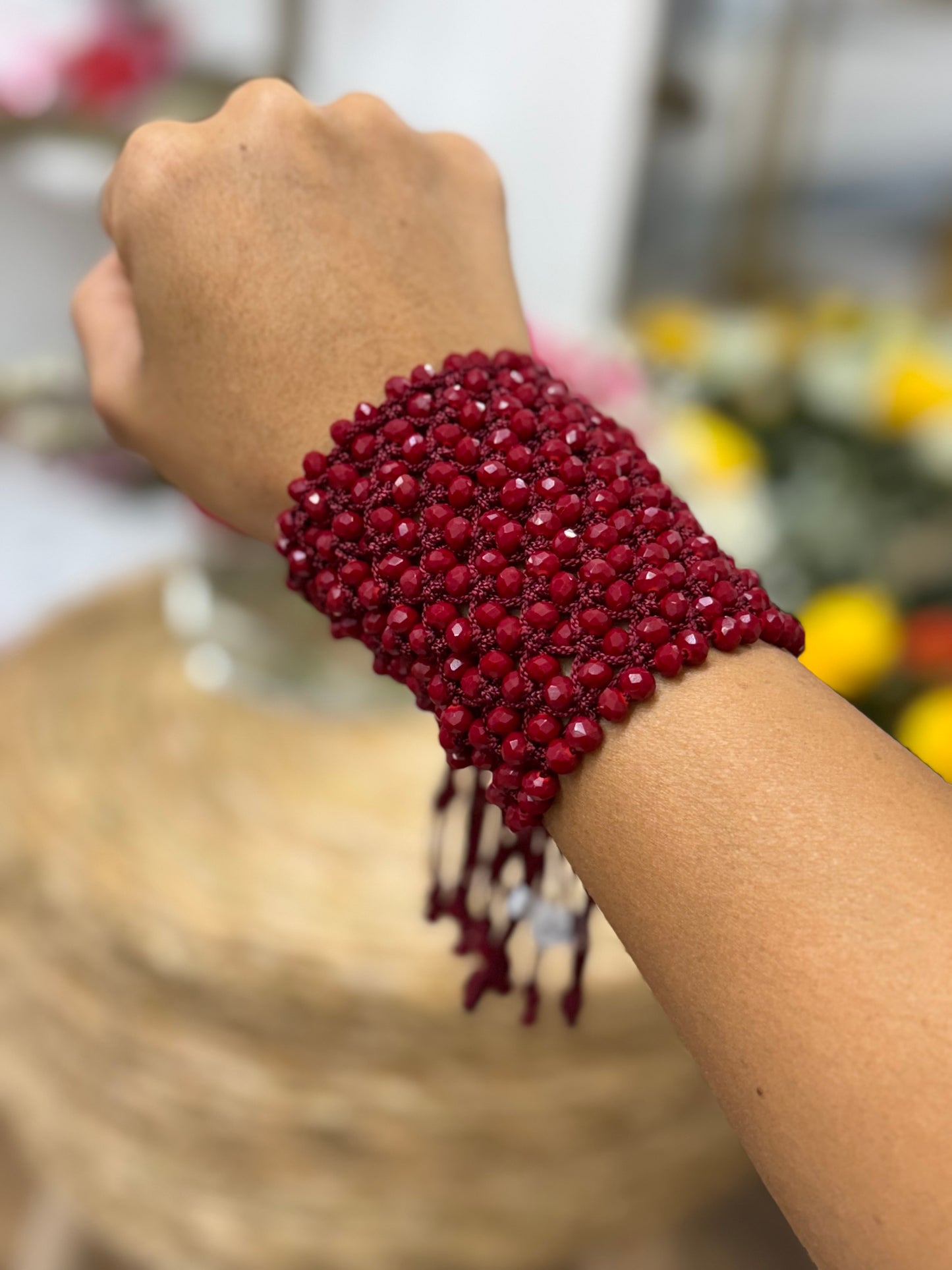 Love in thread bracelet