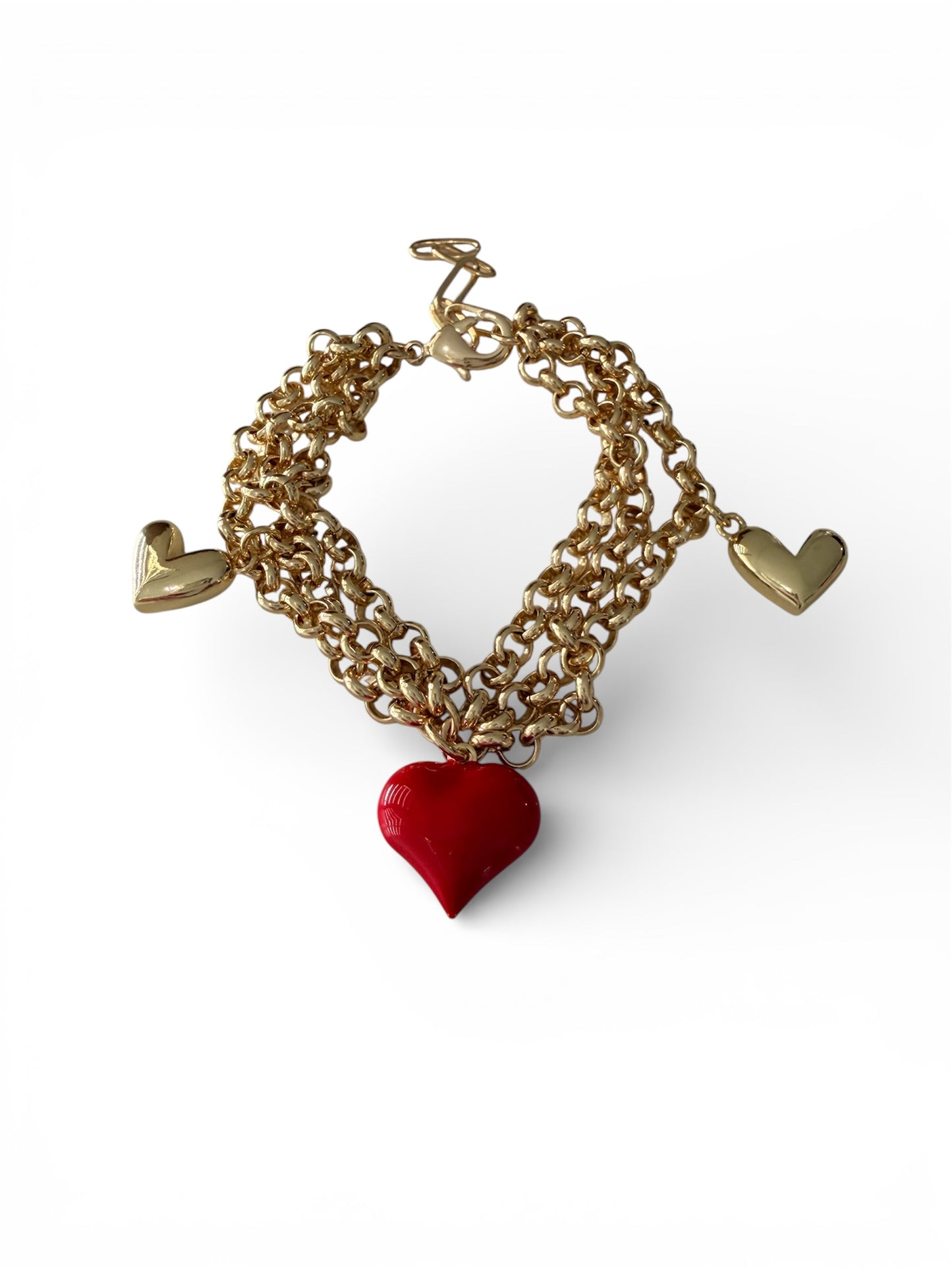 Statement Triple Chain Bracelet