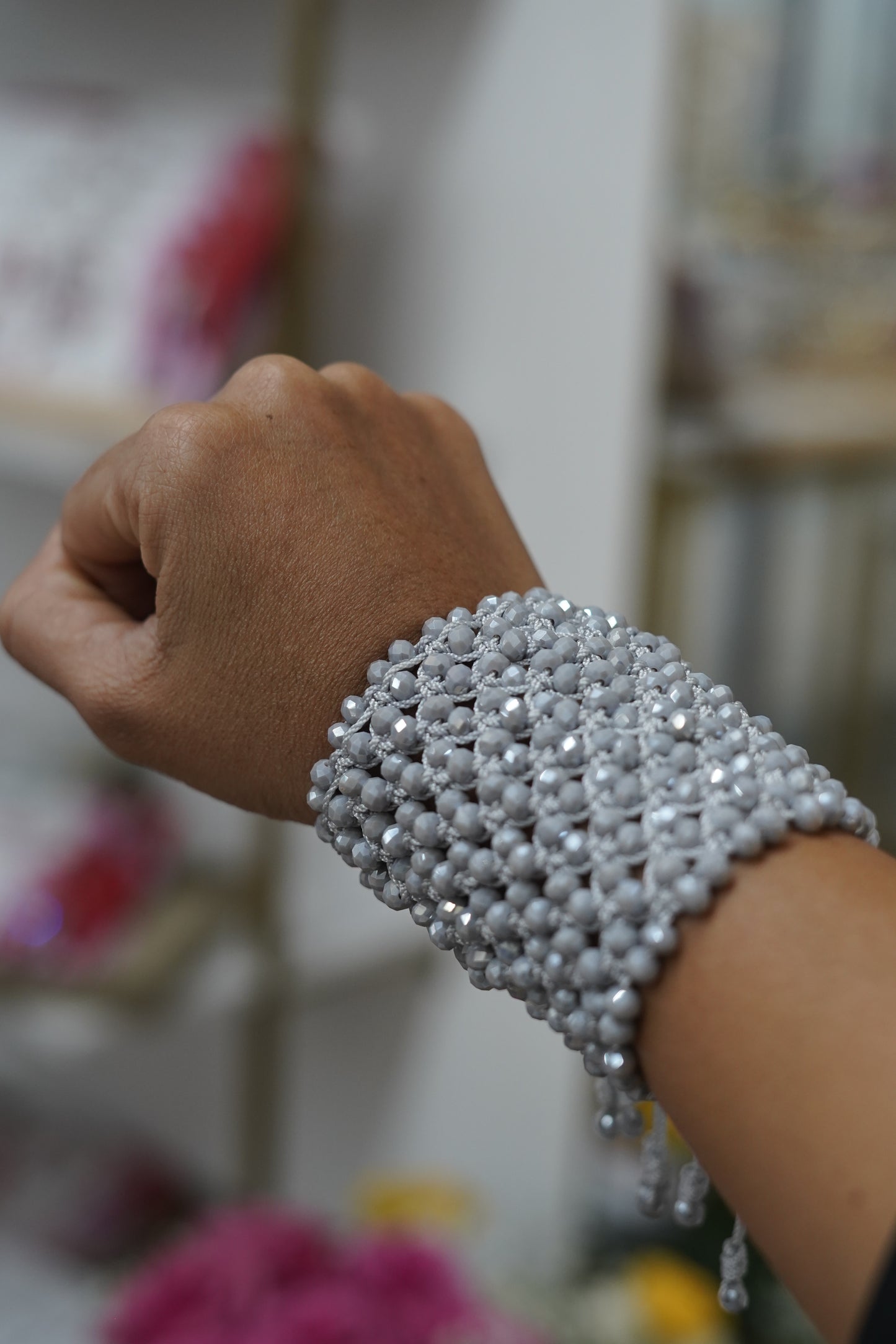 Love in thread bracelet