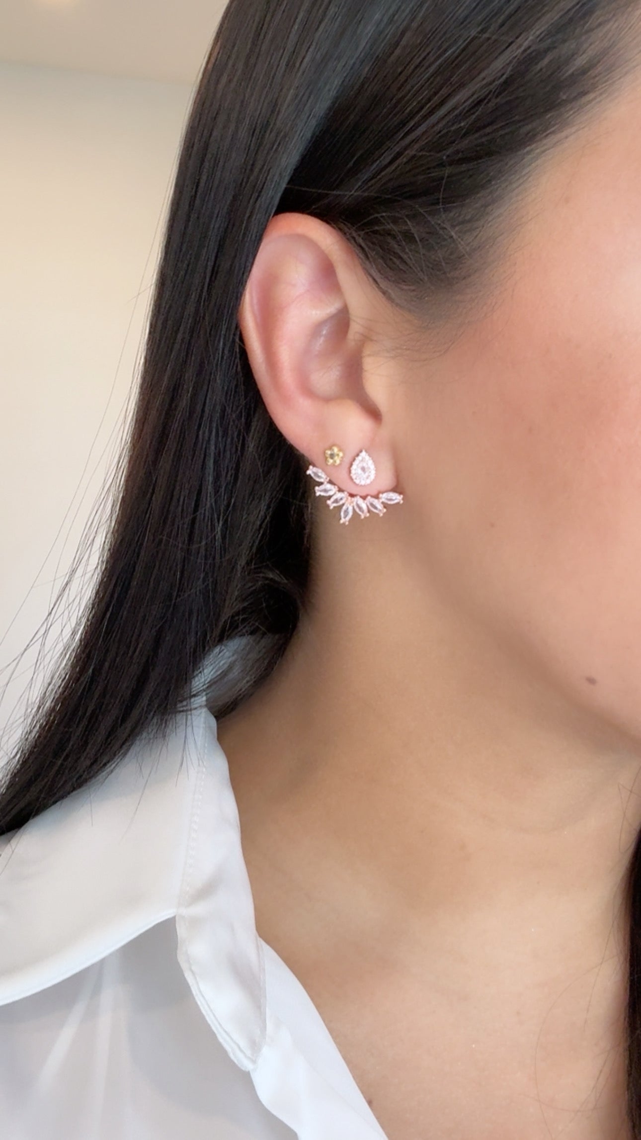 Crystal decor earrings