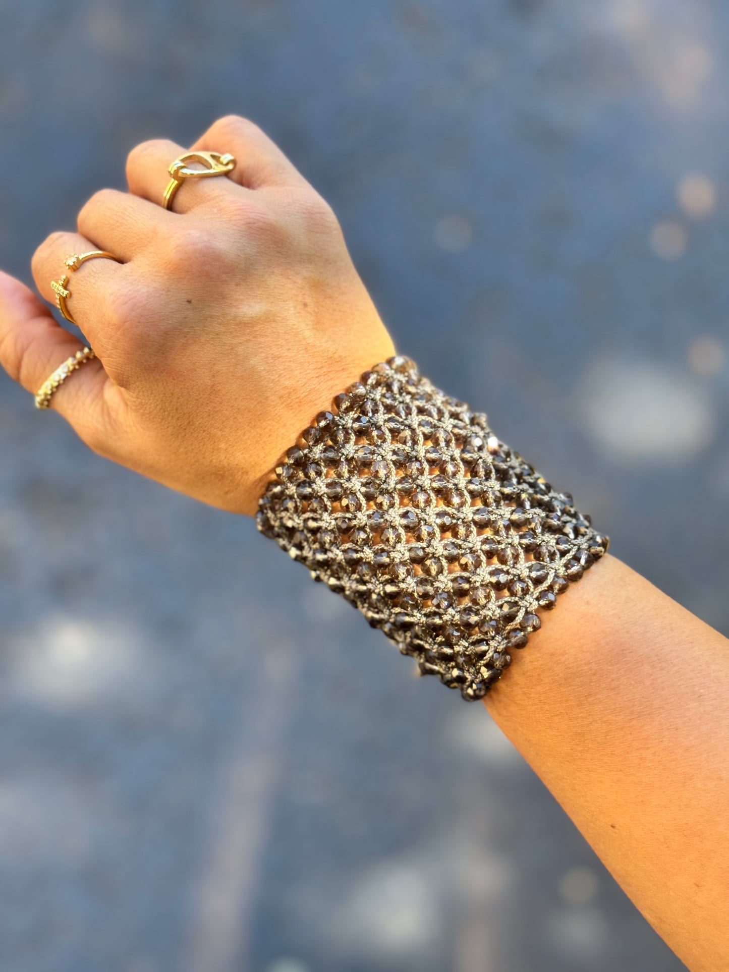 Love in thread bracelet