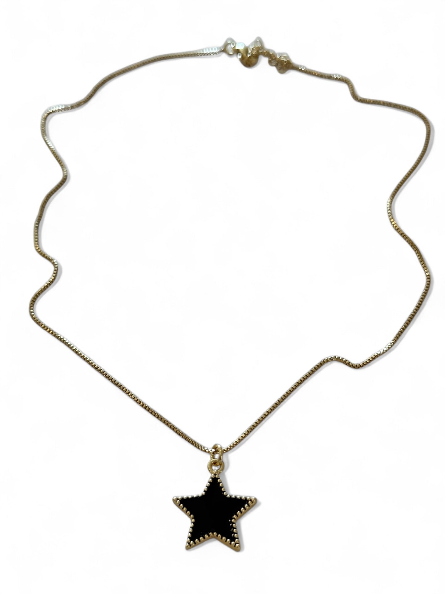 Star necklace set with earrings