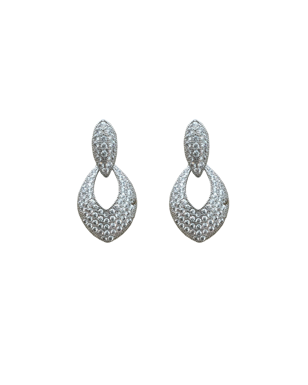 Geometric sparkle earrings