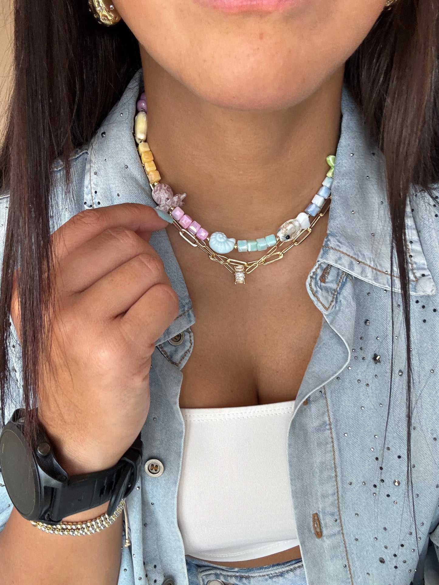 Tropical pop necklace