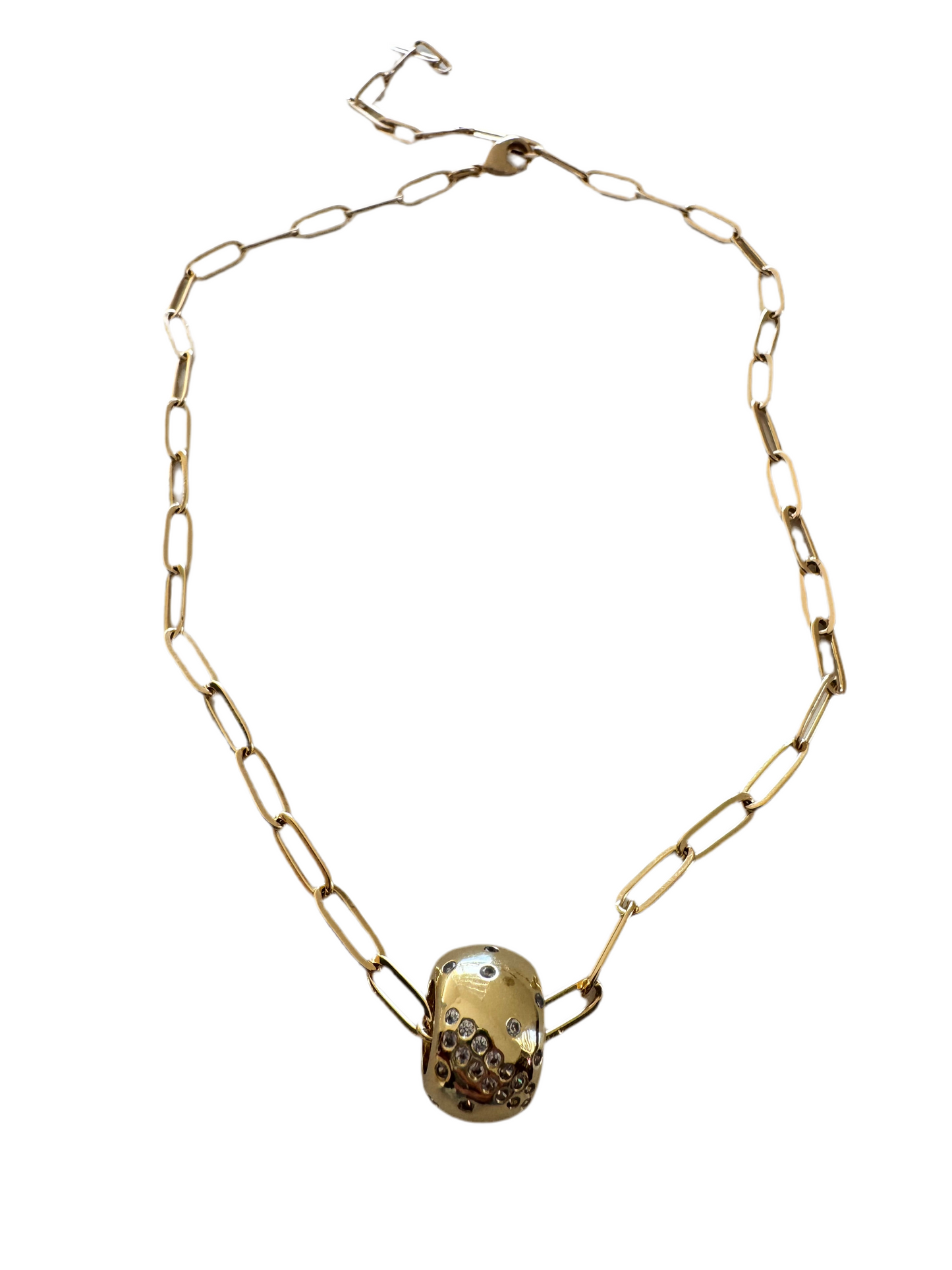 Punto de luz adjustable choker necklace