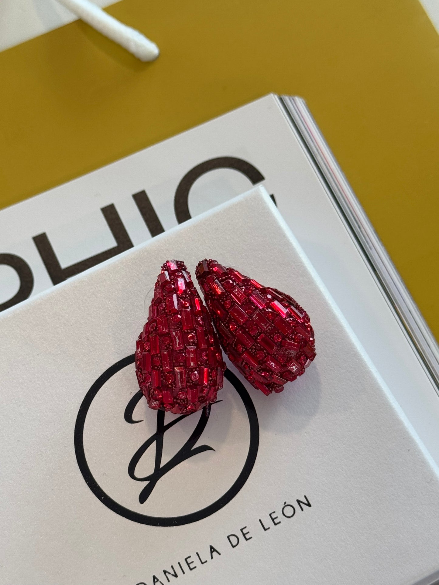 Sparkle Bottega Inspo Earrings