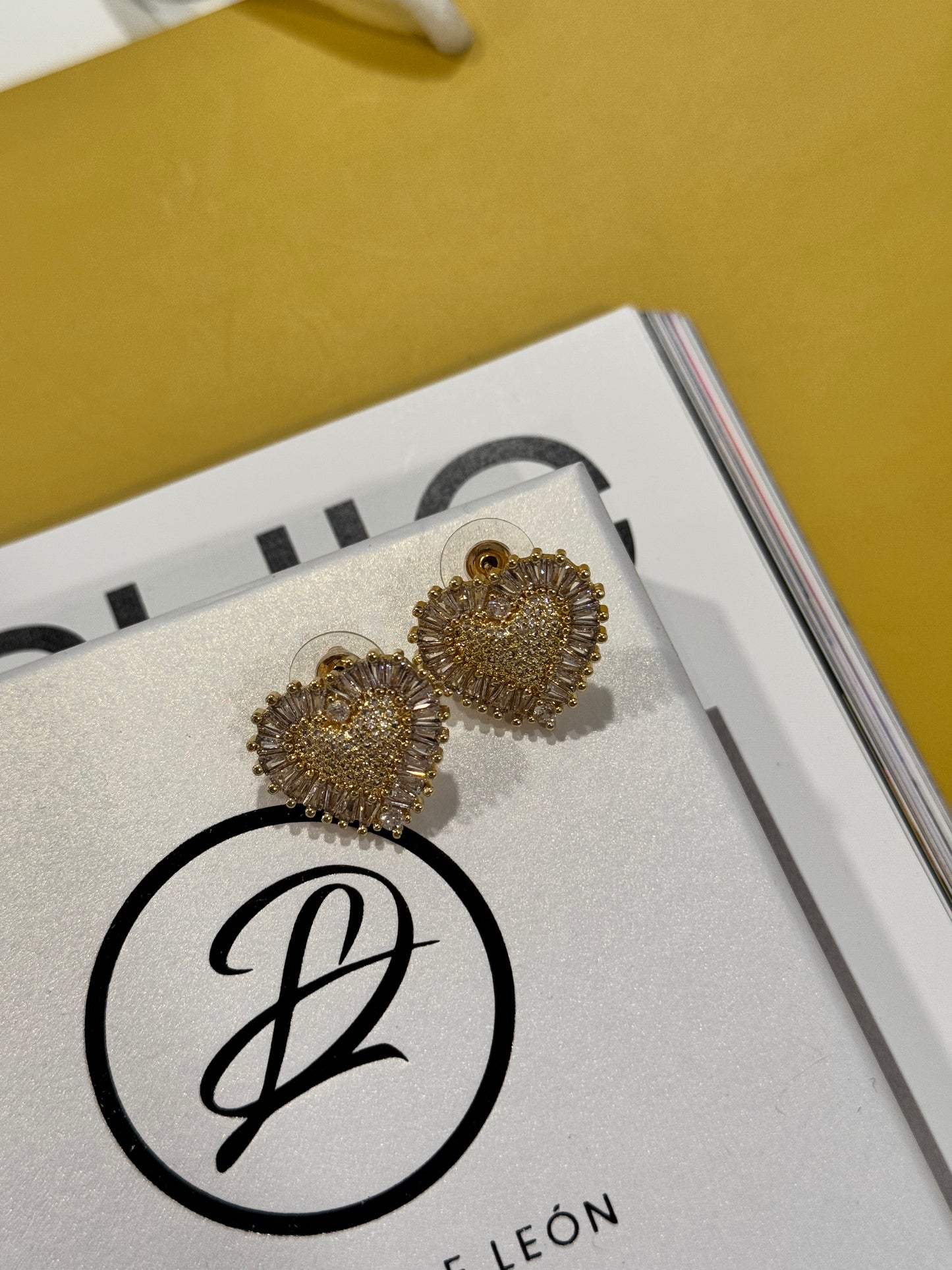 Valentines zirconia earrings