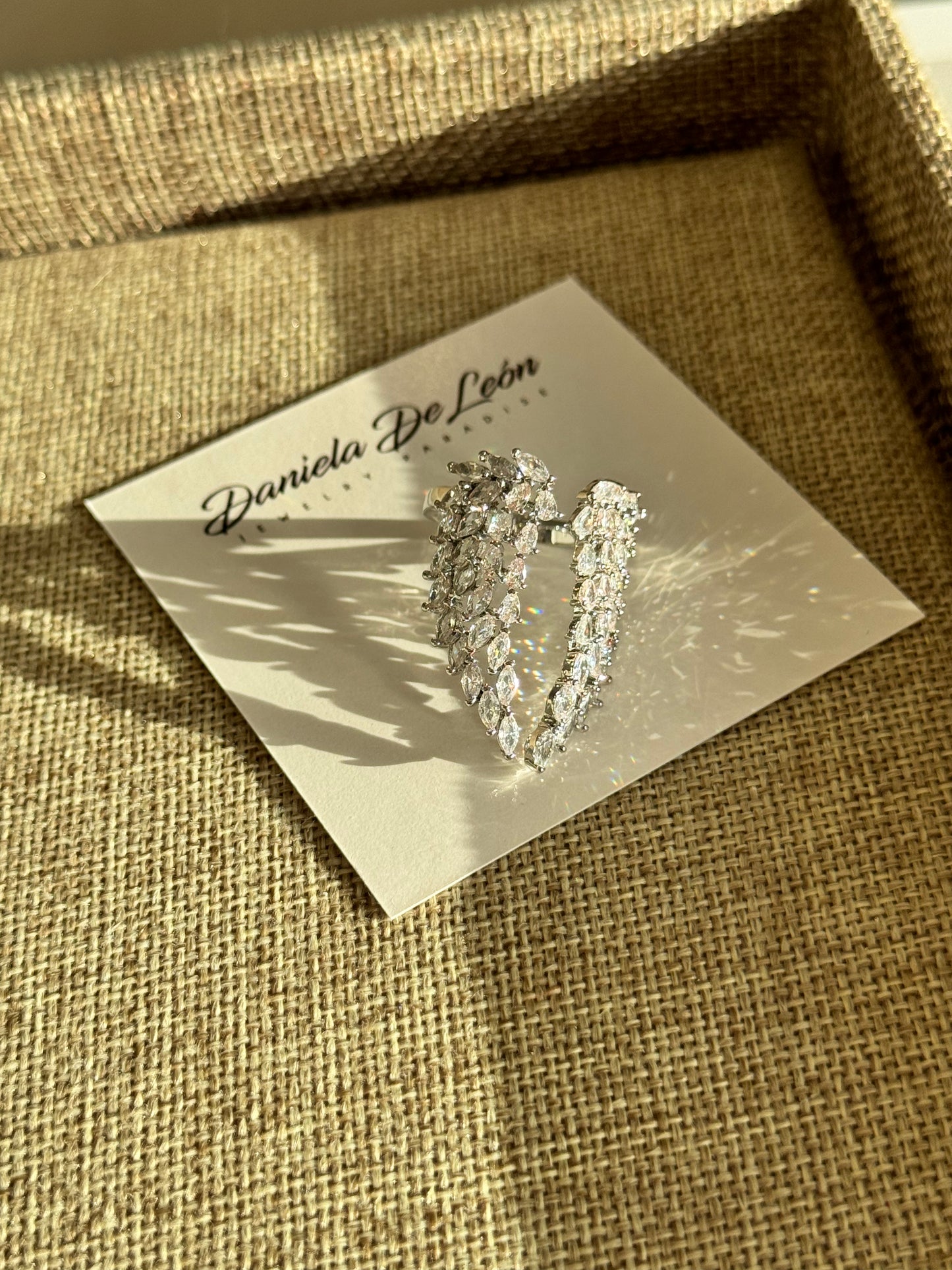 Crystal Wing Ring
