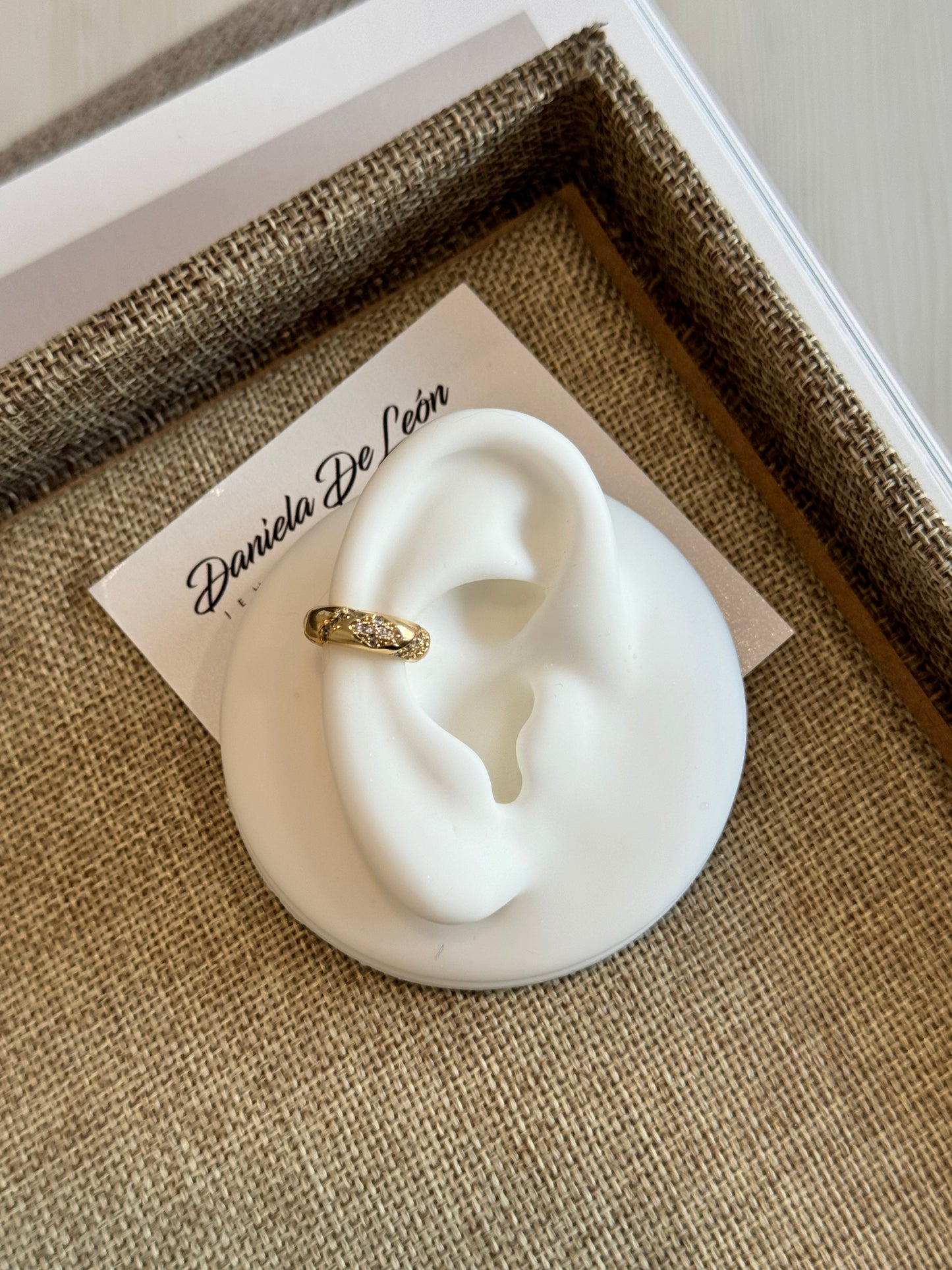 Mini pave ear cuff