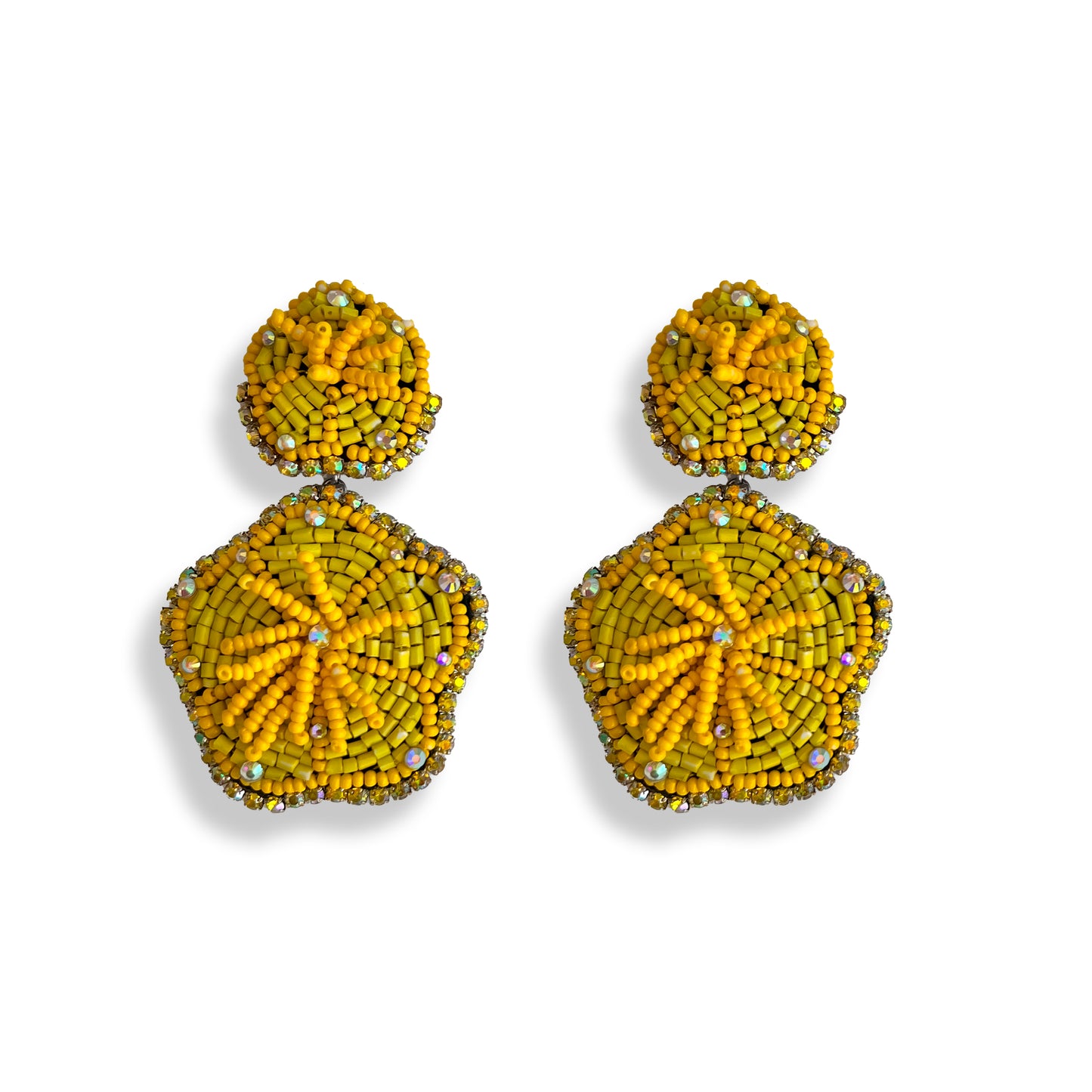 Flower Beaded Earrings
