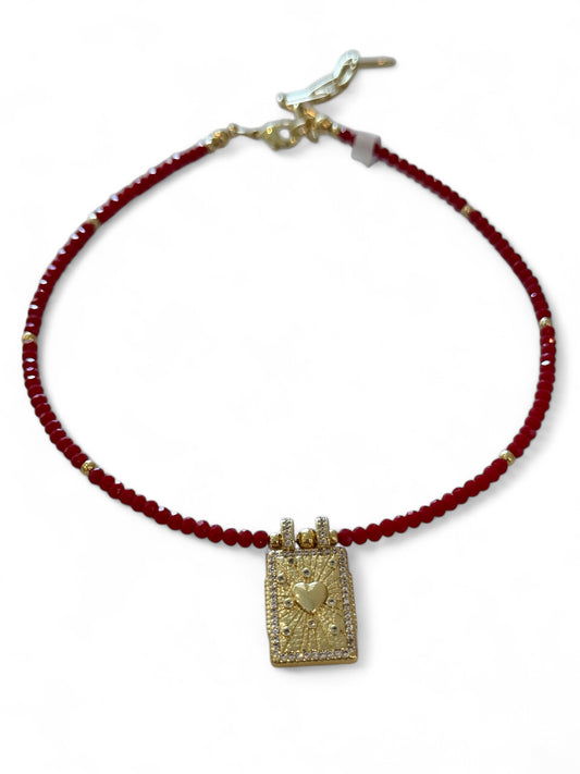 Trendy red Choker