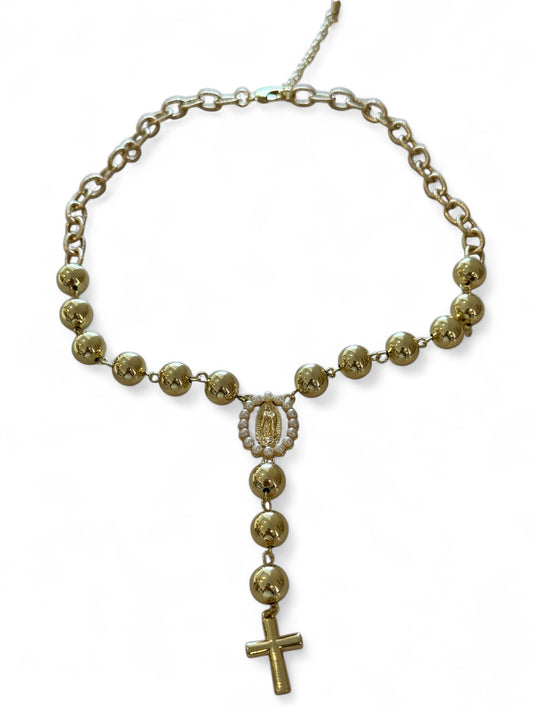 Rosario necklace with earrings