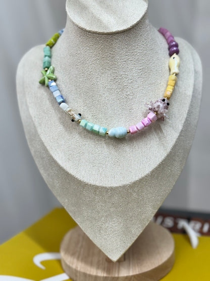 Tropical pop necklace