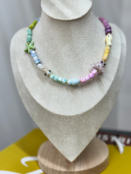 Tropical pop necklace