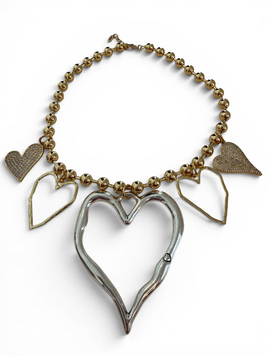 Heart affair necklace