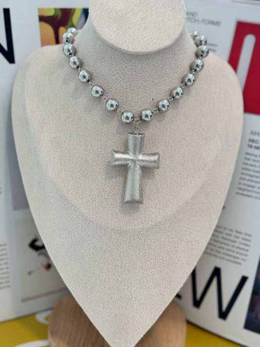 Cross Silver necklace