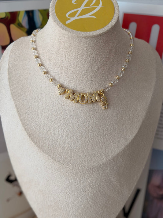 Mom crystal choker
