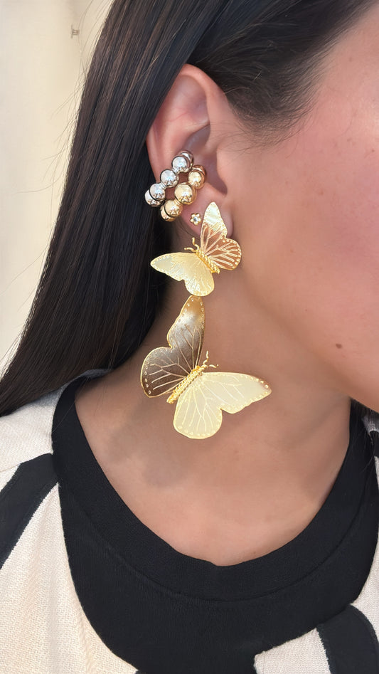 Maxi butterfly earring