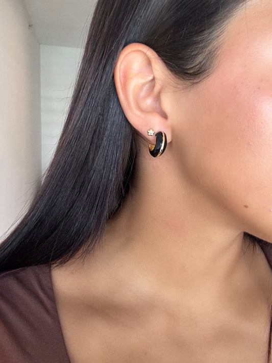 Black mini hoop