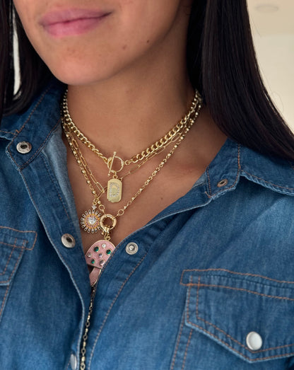 Colorful heart necklace