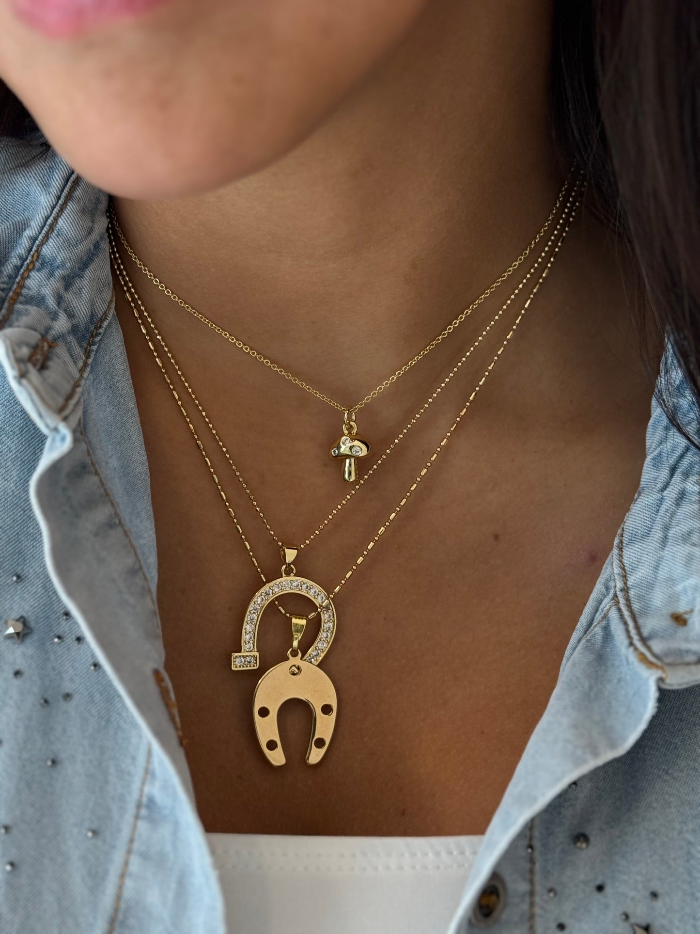 Baby Mushroom adjustable necklace