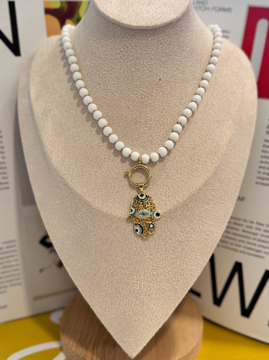 Hamsa necklace