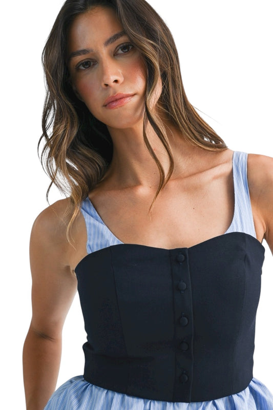 Chic Layered Peplum Top