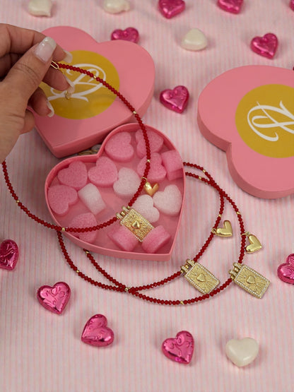 Be my valentine red choker