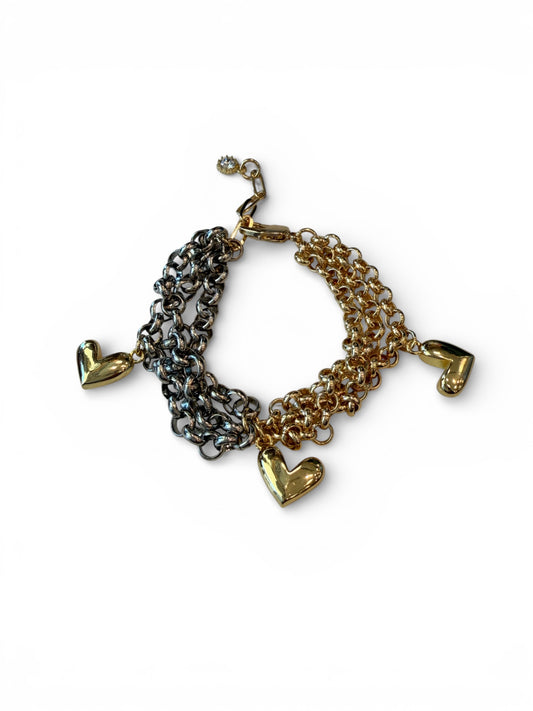 Statement Triple Chain Bracelet