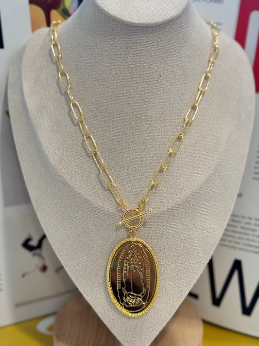 Virgen de Guadalupe necklace