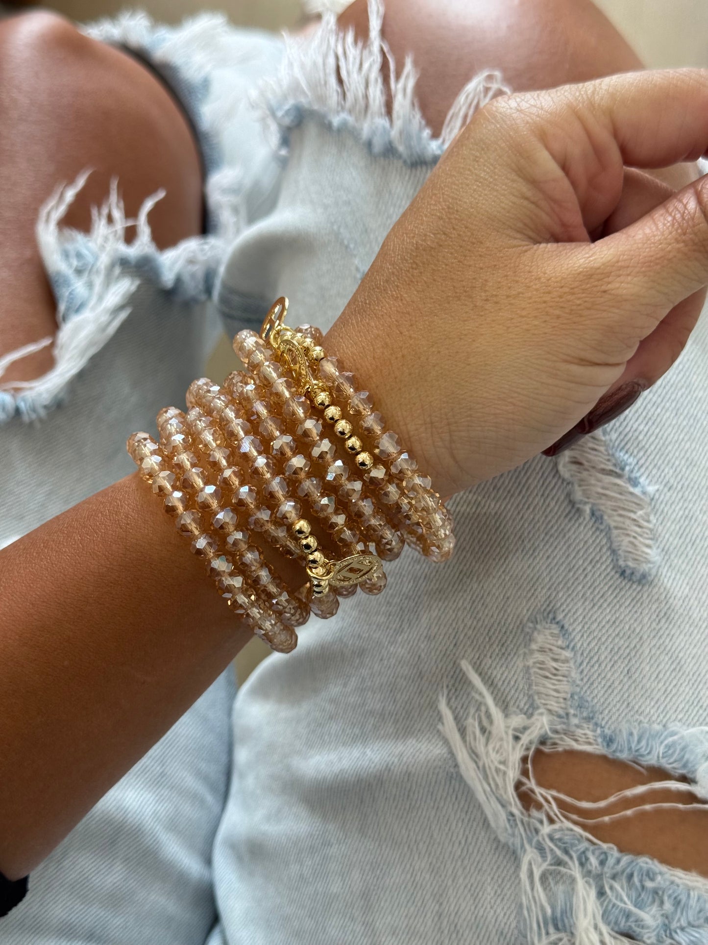 Mandamientos crystal bracelet