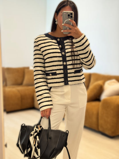 Striped marine jacket