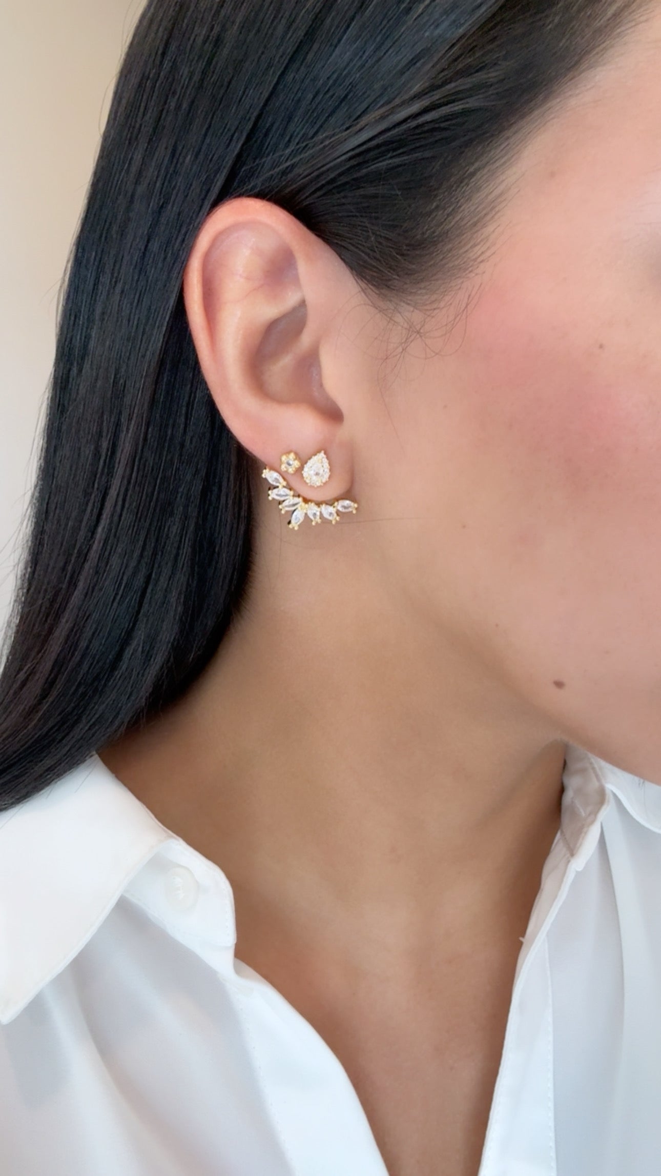 Crystal decor earrings