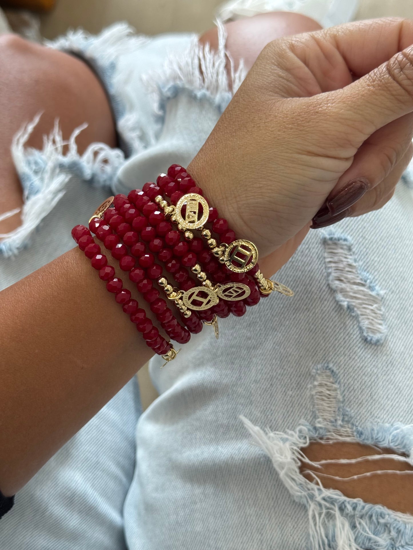 Mandamientos crystal bracelet