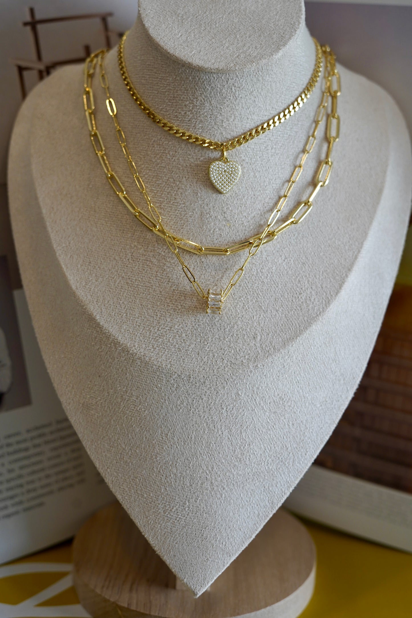 Essential paper clip necklace