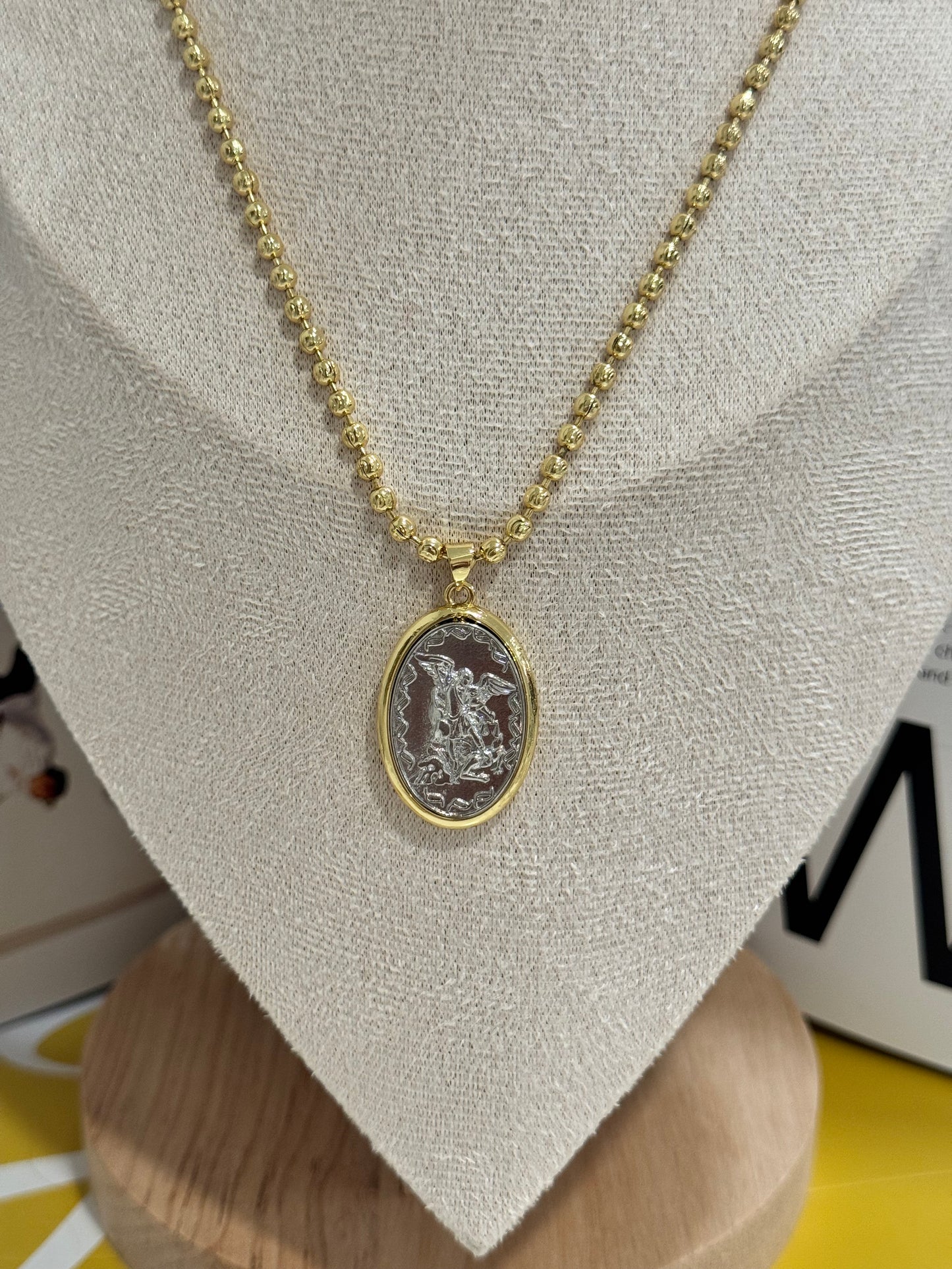 San Miguel Arcangel Long Necklace