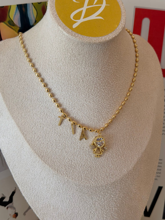Tia Mother’s Day Edition dangle letters necklace
