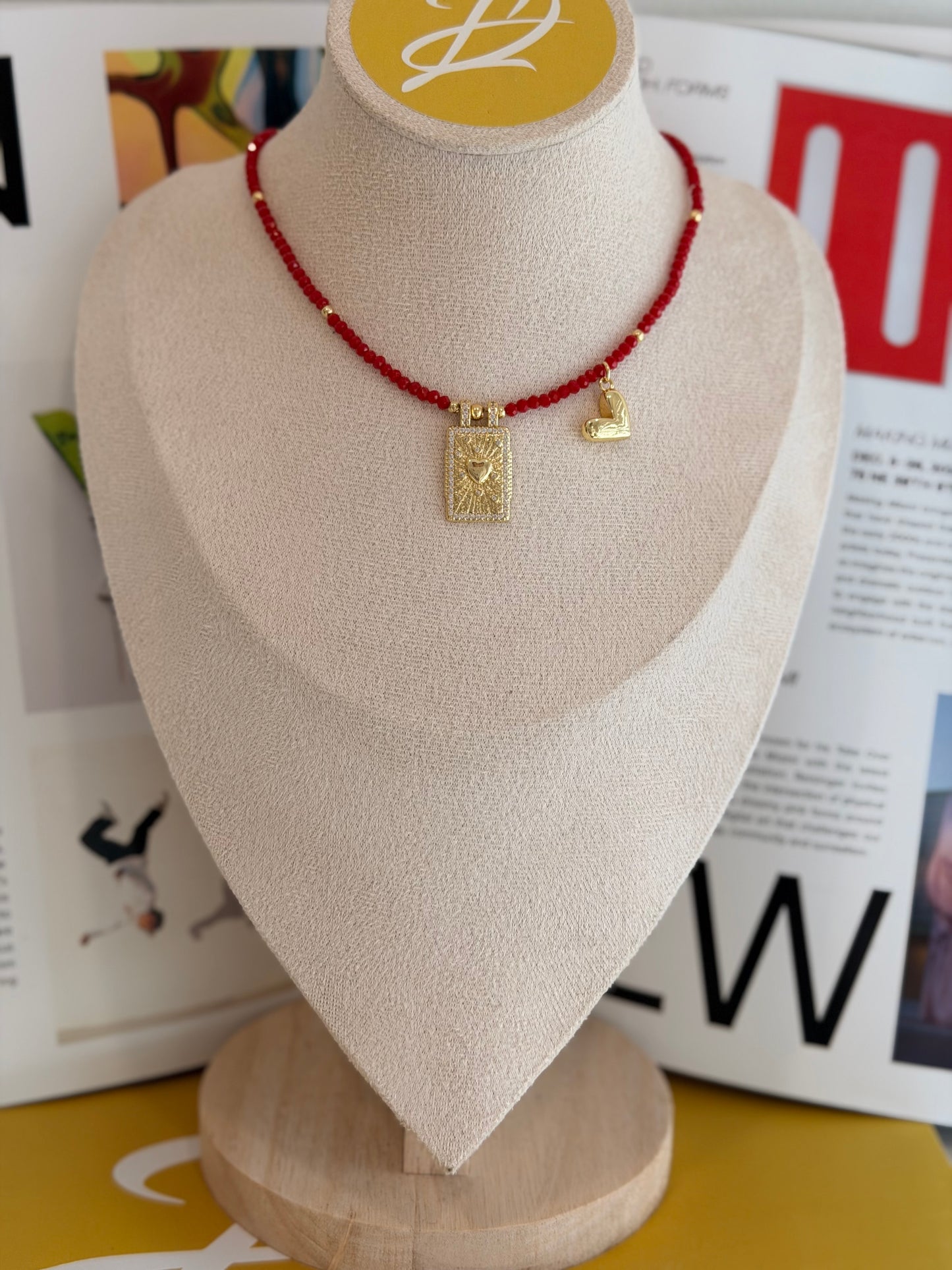 Be my valentine red choker