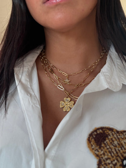Trebol single necklace