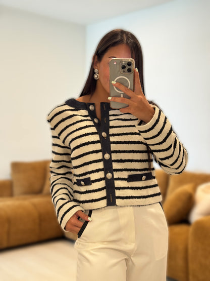 Striped marine jacket