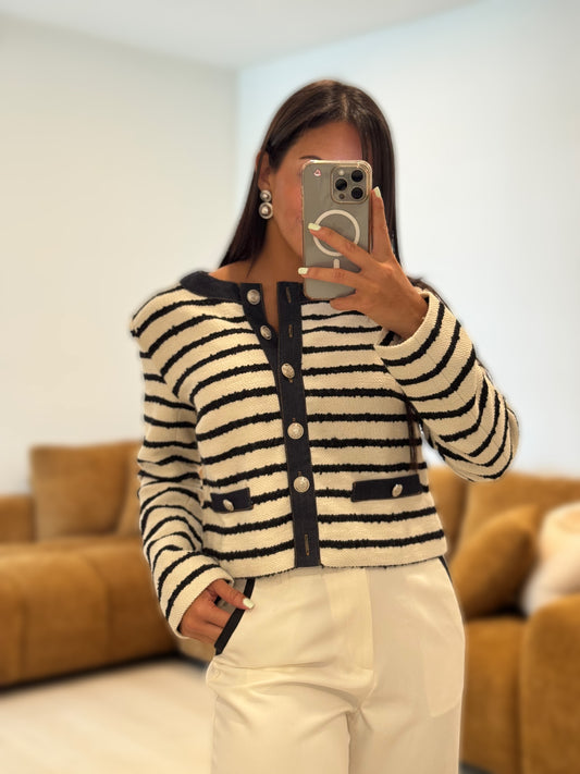 Striped marine jacket