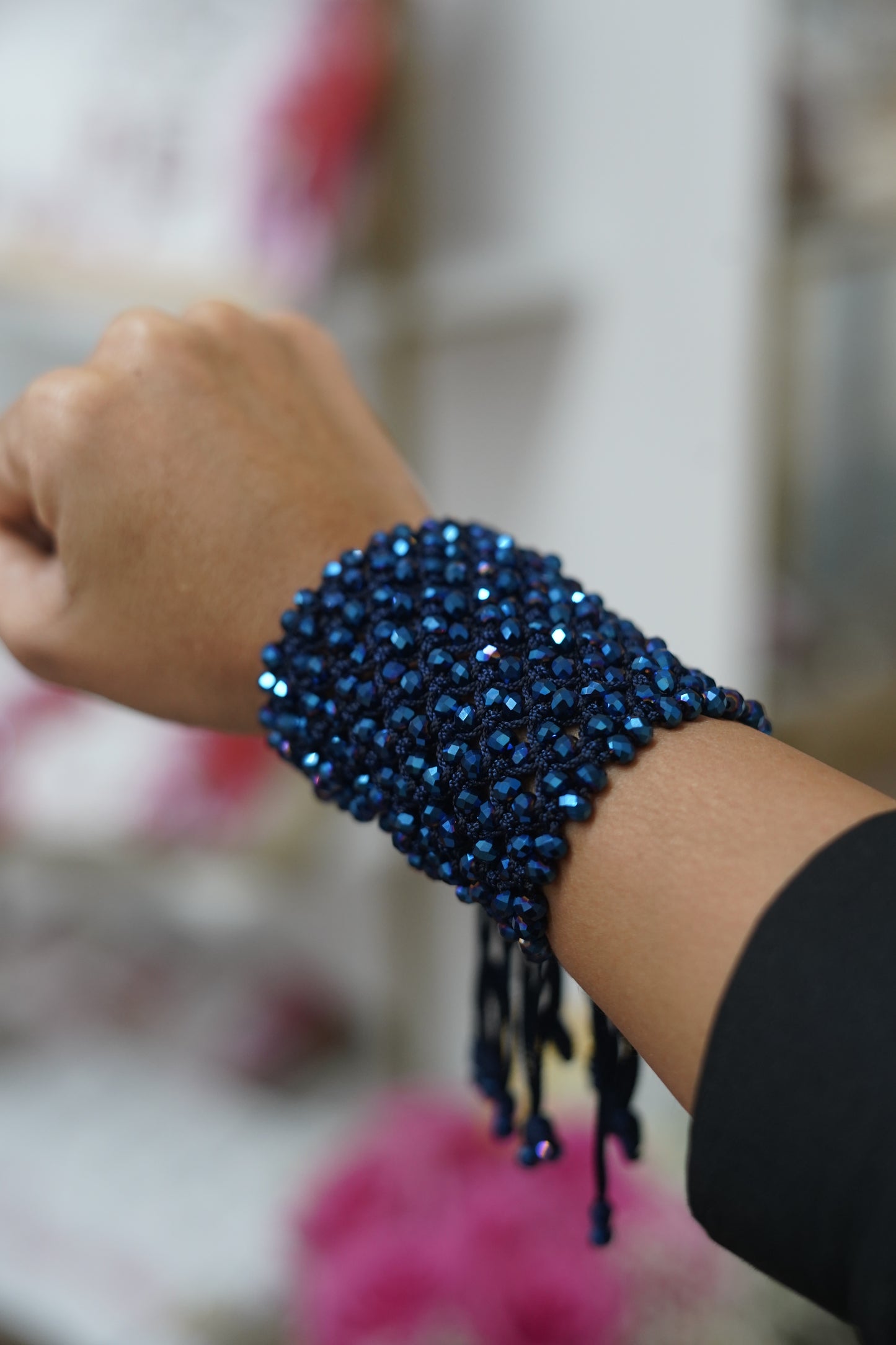 Love in thread bracelet