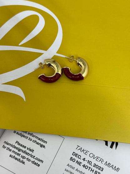 Burgundy limited edition earrings