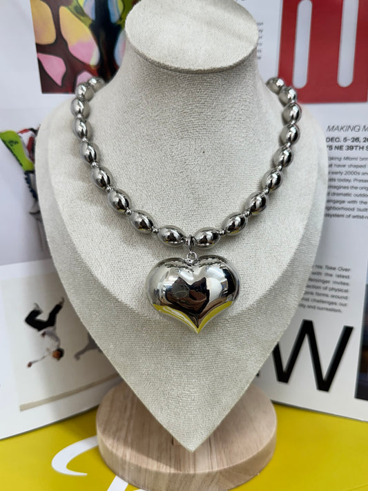 Huge heart necklace