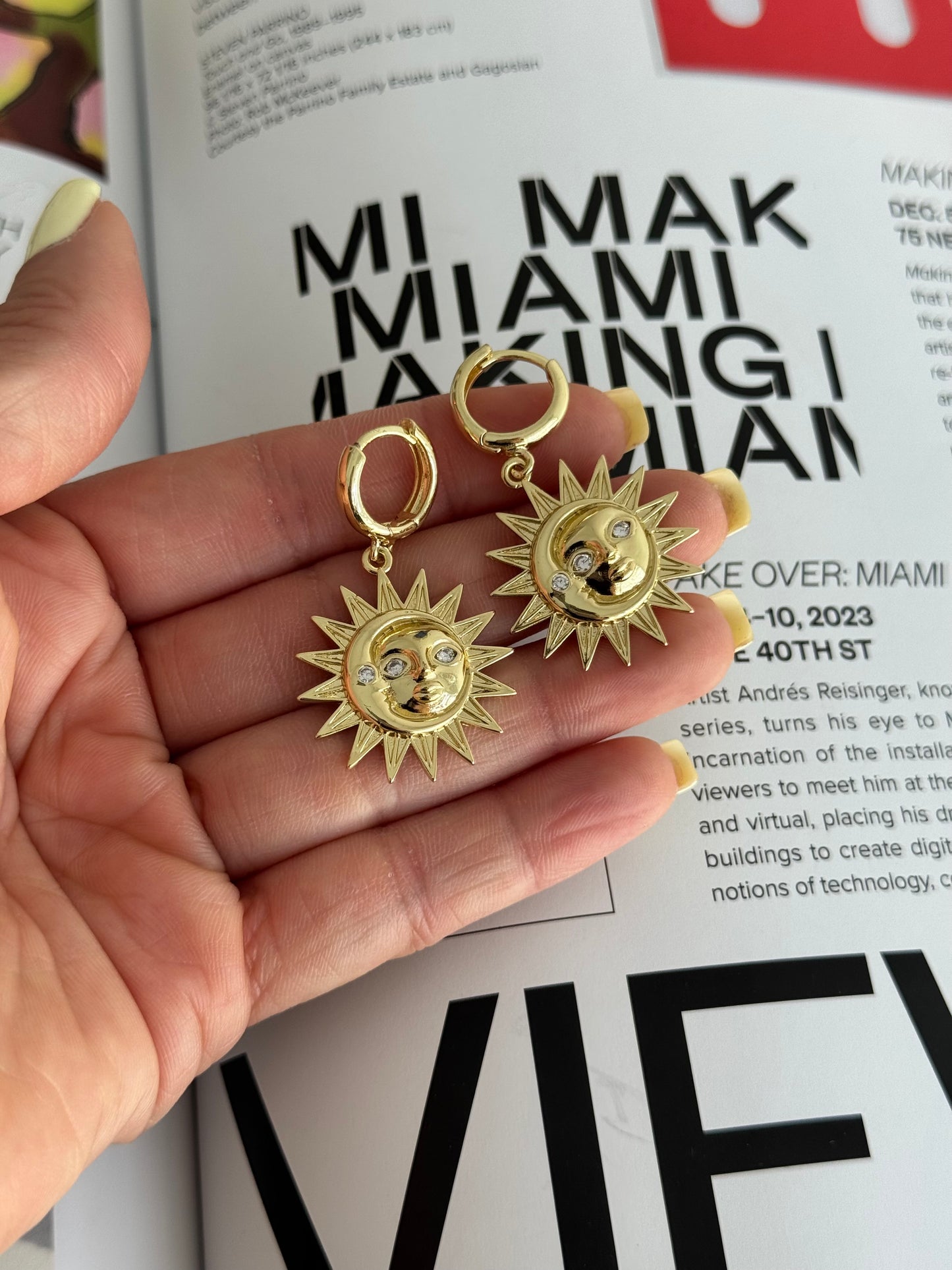 Sun moon hoops